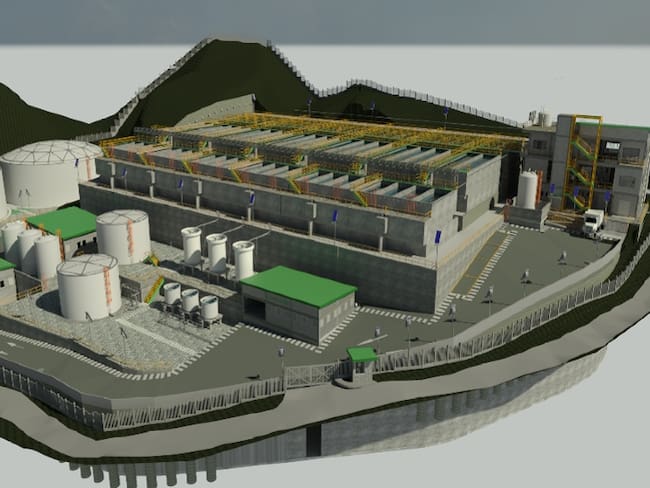 Planta de Tratamiento de Agua 'El Curval' . Alcaldía de Santa Marta