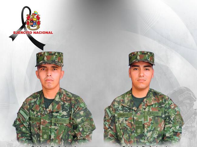 Atentado contra el Ejército deja dos soldados muertos en Antioquia. Foto: Ejército Nacional
