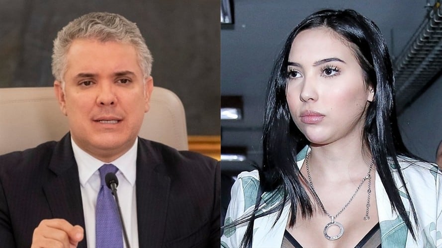 Presidente de Colombia, Iván Duque, y Aida Victoria Merlano. Foto: Colprensa – Externos / Colprensa - Camila Díaz