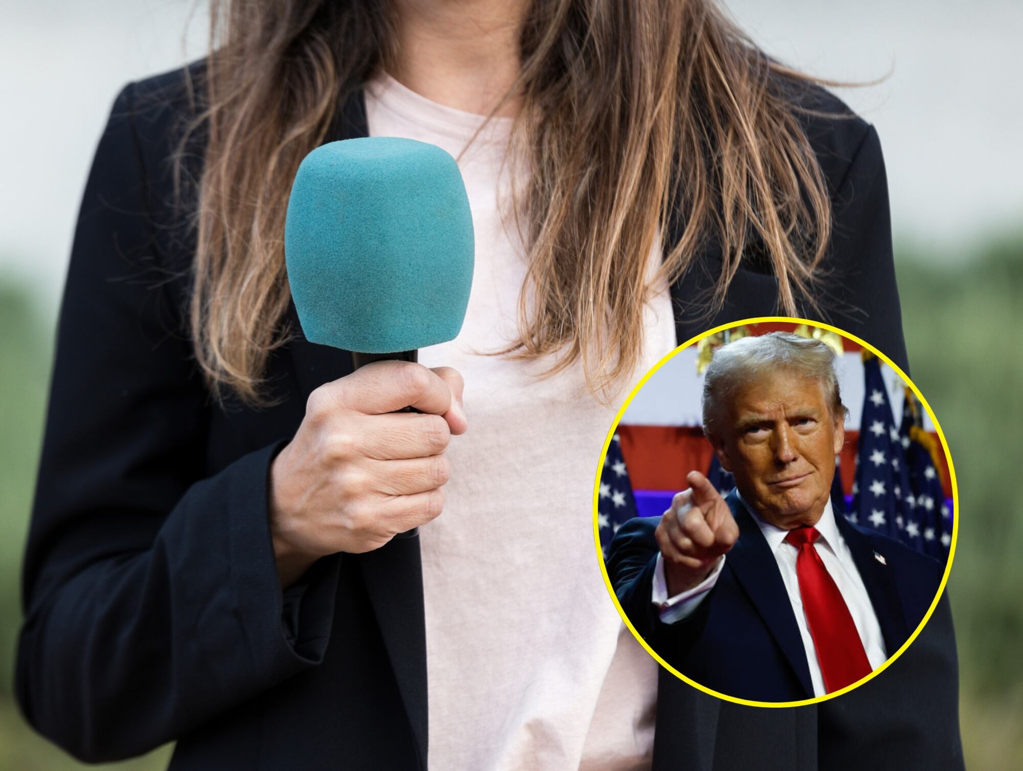 Imagen de referencia de periodismo. I Foto: Getty Images. Donald Trump. I Foto:  Chip Somodevilla/Getty Images.