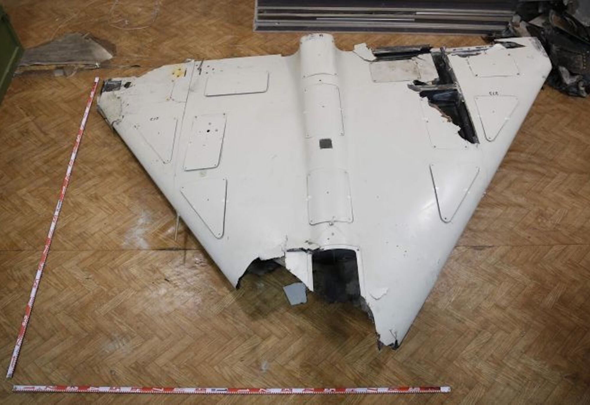 Restos de drones iraníes | Foto: EFE