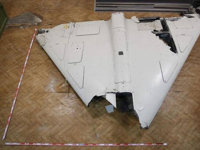 Restos de drones iraníes | Foto: EFE