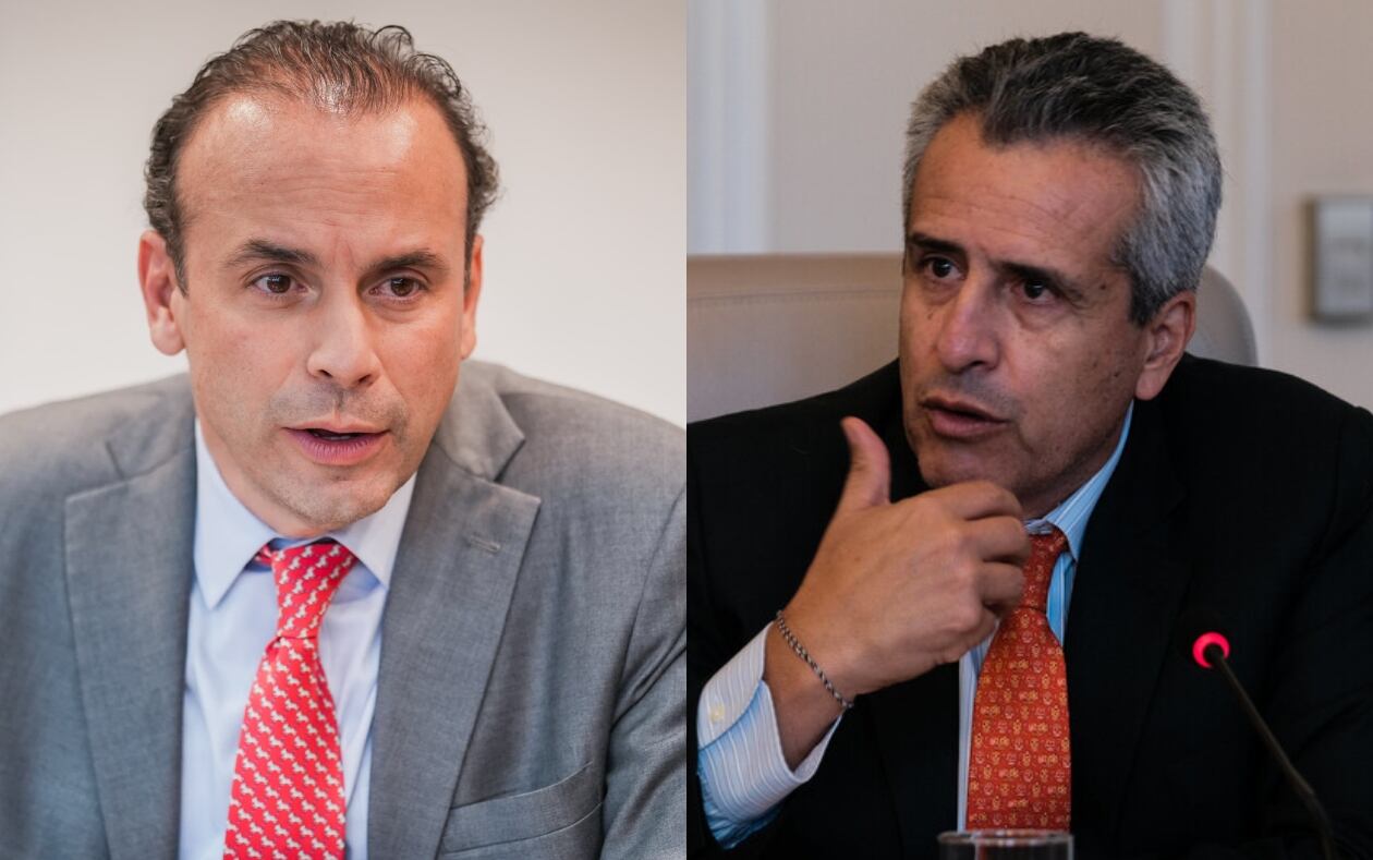 Alejandro Eder y Luis Fernando Velasco. Foto: Colprensa.