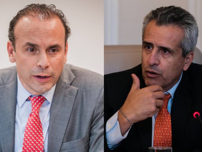 Alejandro Eder y Luis Fernando Velasco. Foto: Colprensa.