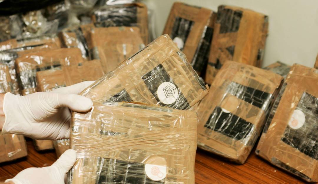 Paquetes de drogas incautadas. Foto: Getty