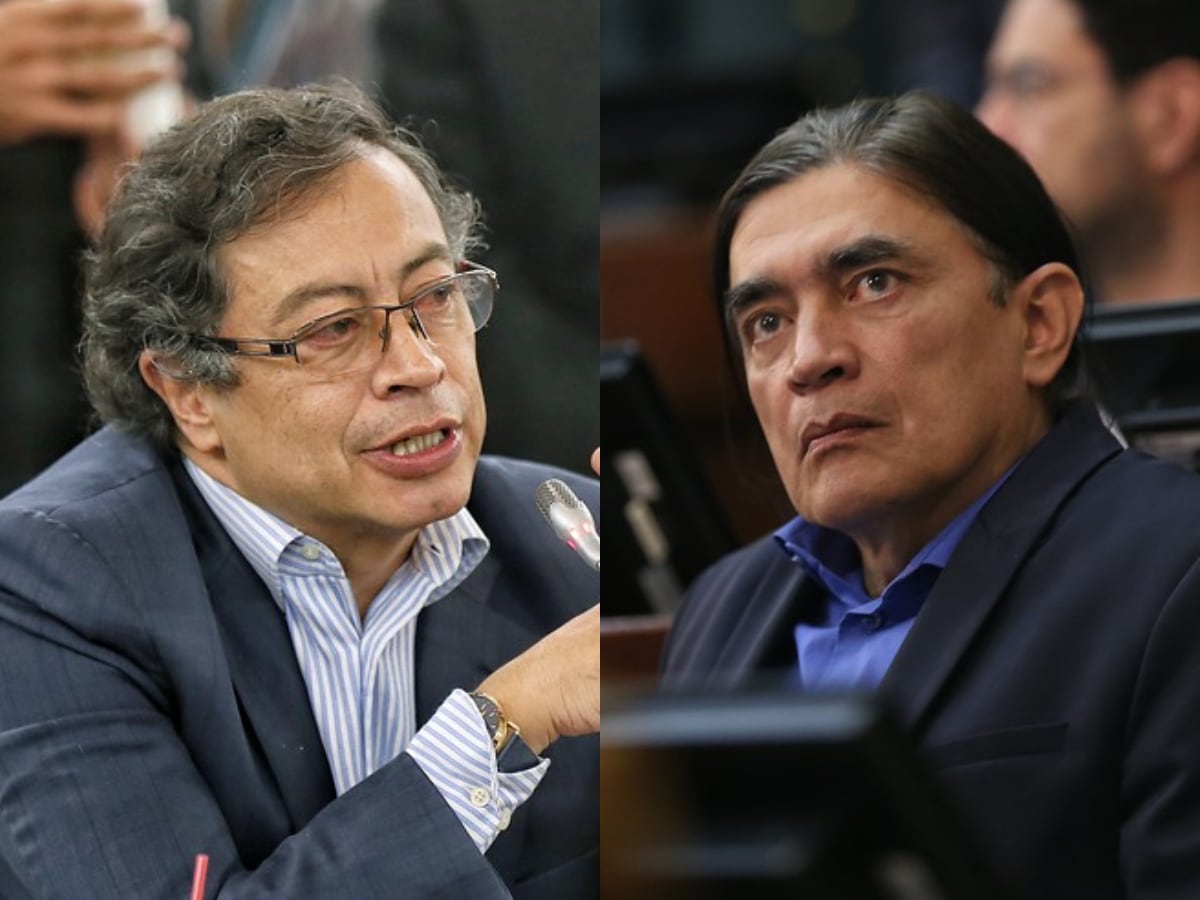 Gustavo Bolívar y Gustavo Petro.