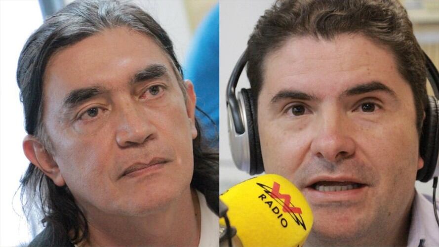 Gustavo Bolívar y Luis Felipe Henao debaten en La W. Foto: La WCon Vicky Dávila
