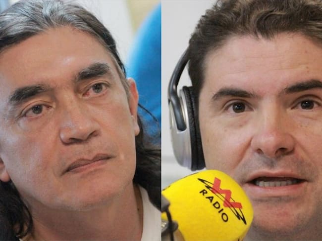 Gustavo Bolívar y Luis Felipe Henao debaten en La W. Foto: La WCon Vicky Dávila