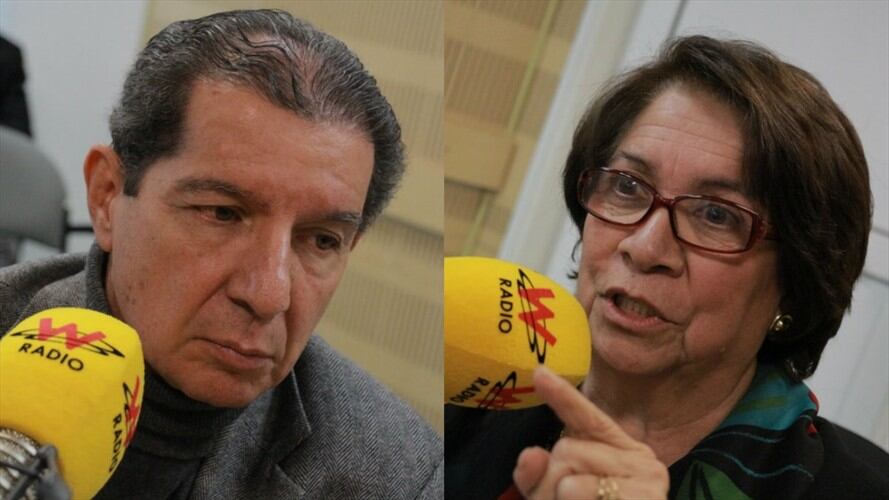 José Félix Lafaurie y Aida Avella en La W. Foto: La W con Vicky Dávila