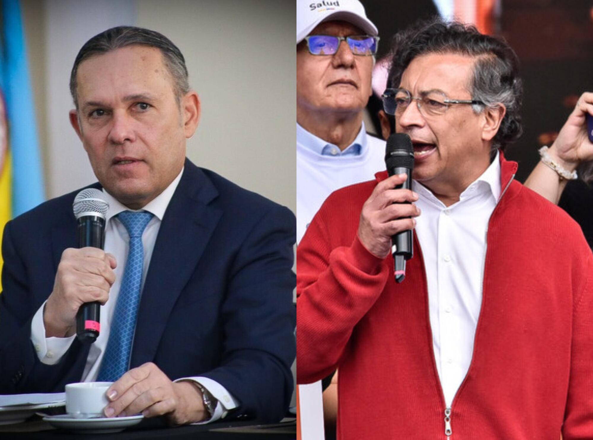 Efraín Cepeda y Gustavo Bolívar. Foto: Colprensa.