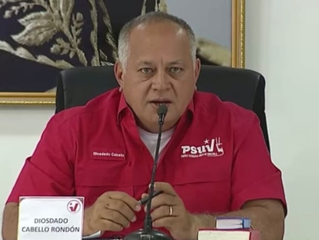 Diosdado Cabello. Foto: Rueda de prensa del partido de Gobierno, el PSUV.