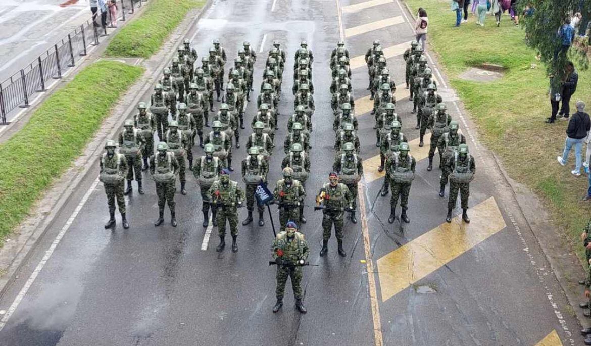 Desfile militar y policial del 20 de julio de 2024. Foto: Fuerzas Militares y policiales de Colombia.