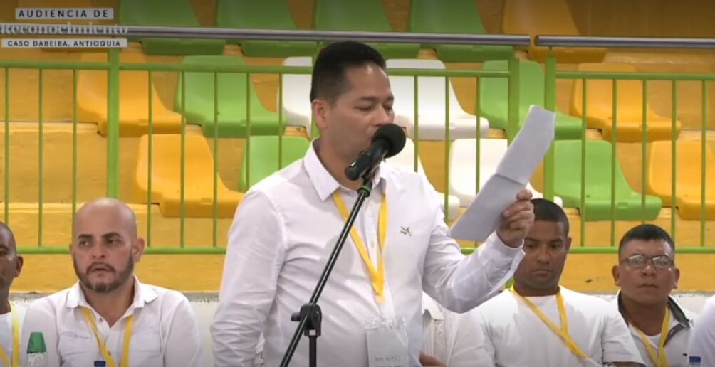 Sargento Coral ante la JEP. Foto: Cortesía JEP