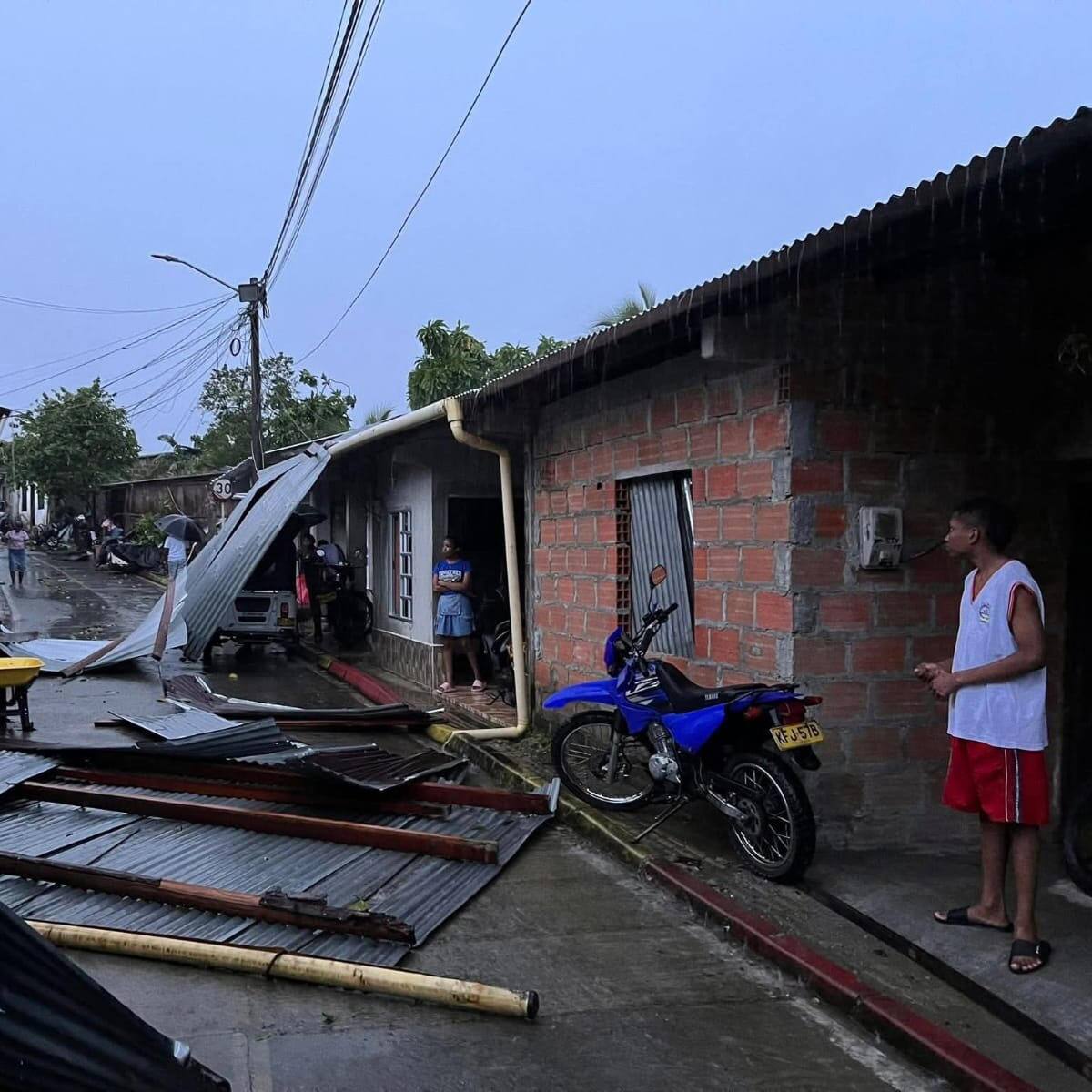 Emergencia en Chocó: vendaval dejó más de 1.500 viviendas destechadas en Condoto