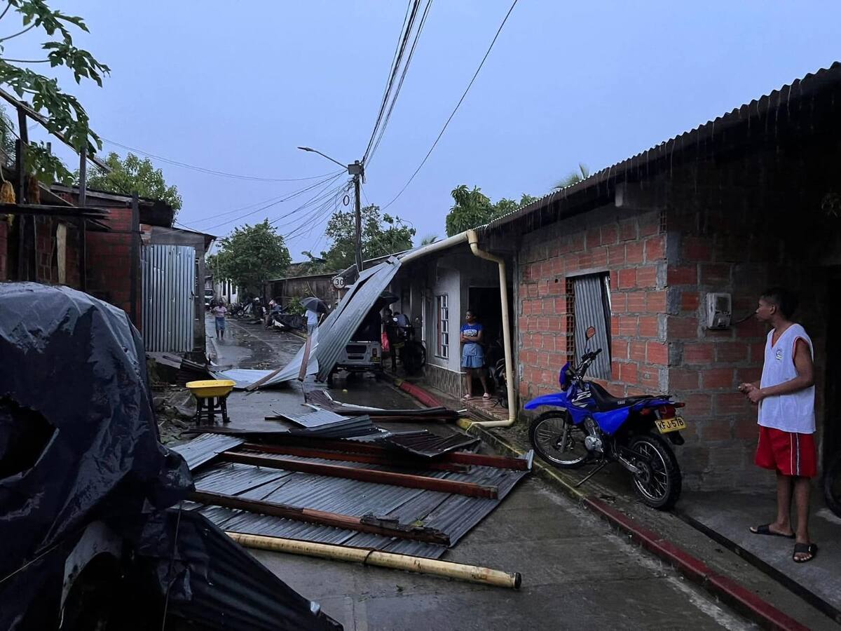 Emergencia en Chocó: vendaval dejó más de 1.500 viviendas destechadas en Condoto