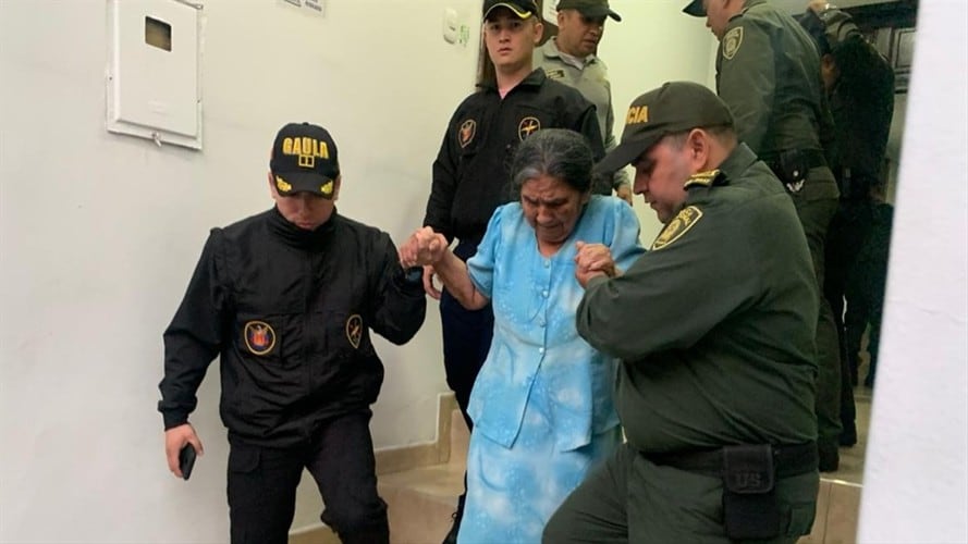 Dos meses y  medio duró privada de su libertad la mujer de 82 años. . Foto: Policía Bucaramanga.