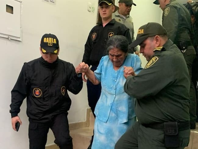 Dos meses y  medio duró privada de su libertad la mujer de 82 años. . Foto: Policía Bucaramanga.