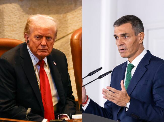 Donald Trump y Pedro Sánchez. Foto: Jalaa Marey - Pool/ Pablo Blazquez Dominguez/Getty Images.