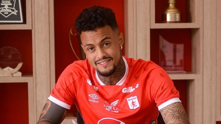 Joao Rodríguez es nuevo delantero de América de Cali. Foto: Twitter: @AmericadeCali