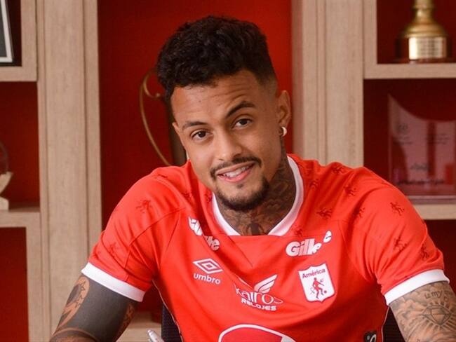 Joao Rodríguez es nuevo delantero de América de Cali. Foto: Twitter: @AmericadeCali