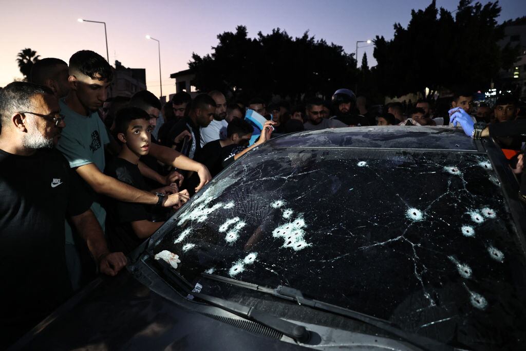 Disparos de agentes israelís. I Foto: ZAIN JAAFAR/AFP via Getty Images.