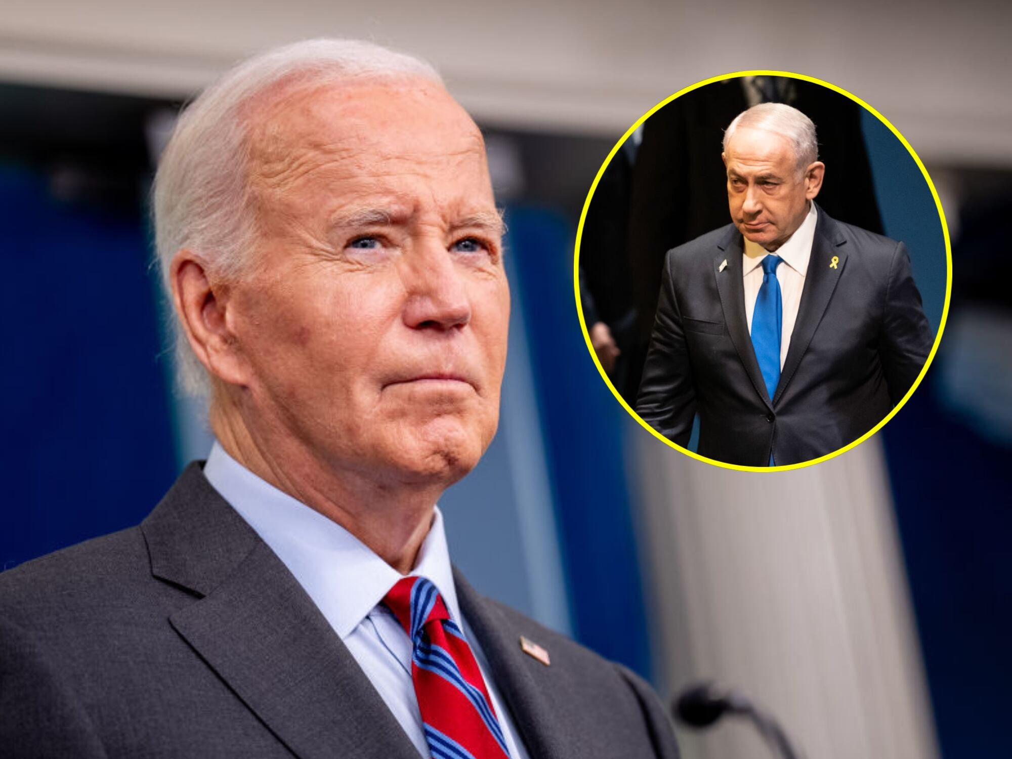 Joe Biden y Banjamín Netanyahu. I Foto: Getty Images.