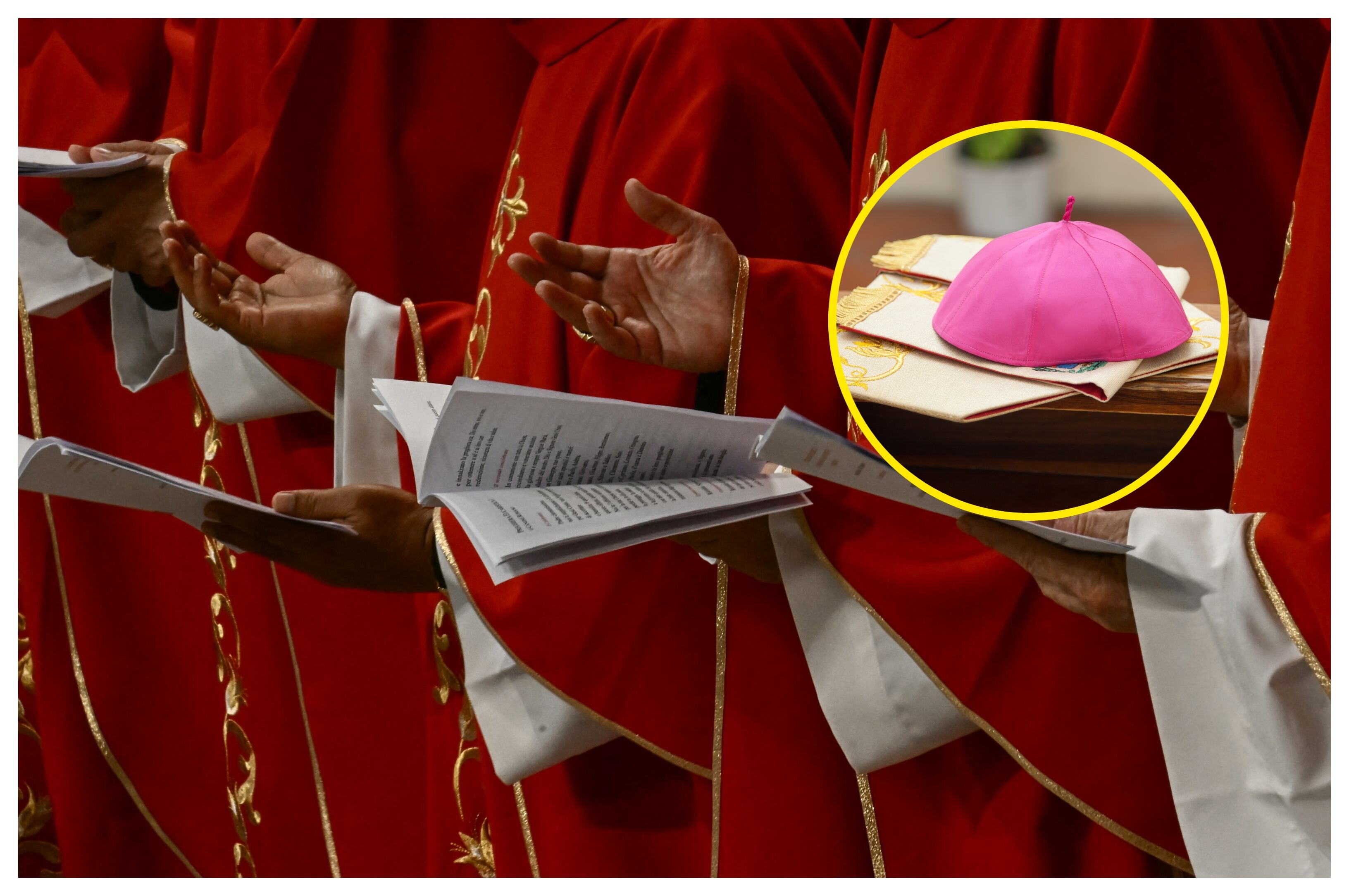 Referencia de Cónclave. Foto: FILIPPO MONTEFORTE/AFP y fotograv via Getty Images.