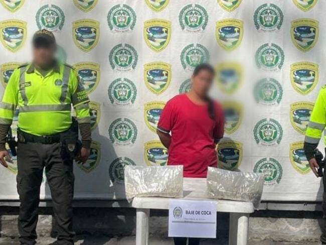 Mujer capturada/ Policía del Magdalena