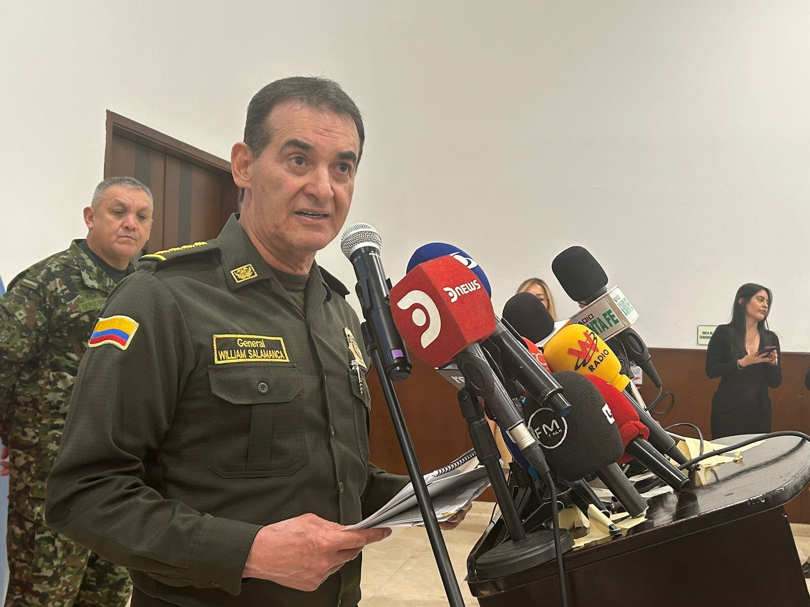 General William René Salamanca, director de la Policía Nacional.