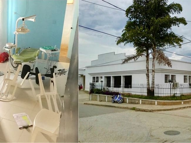 Hospitales de Clemencia (der) y San Juan Nepomuceno. Foto: Prensa Gobernación de Bolívar