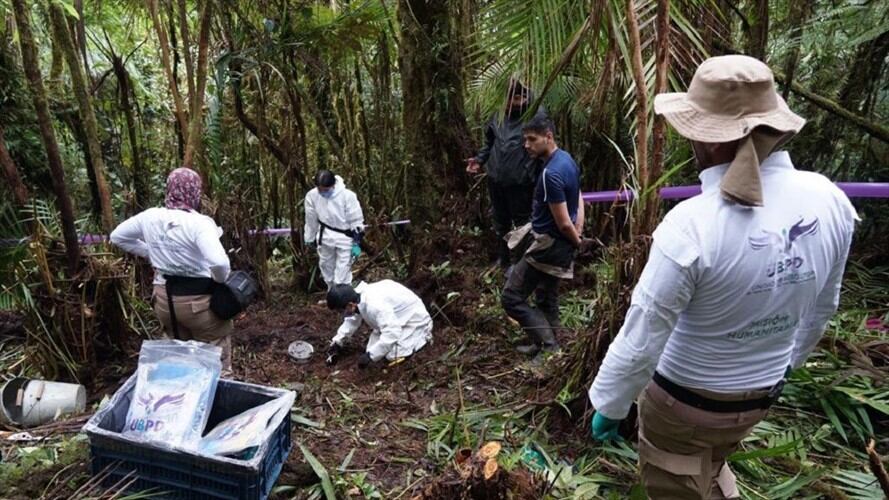 El cuerpo recuperado en Meta pertenecería a Carmenza Castañeda. Foto: Unidad de Búsqueda