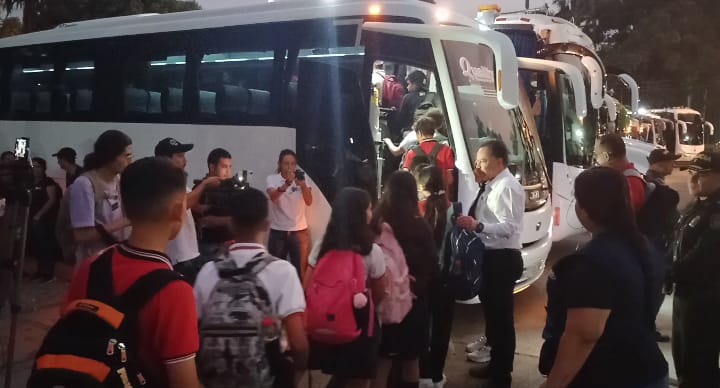 Inició transporte escolar fronterizo.