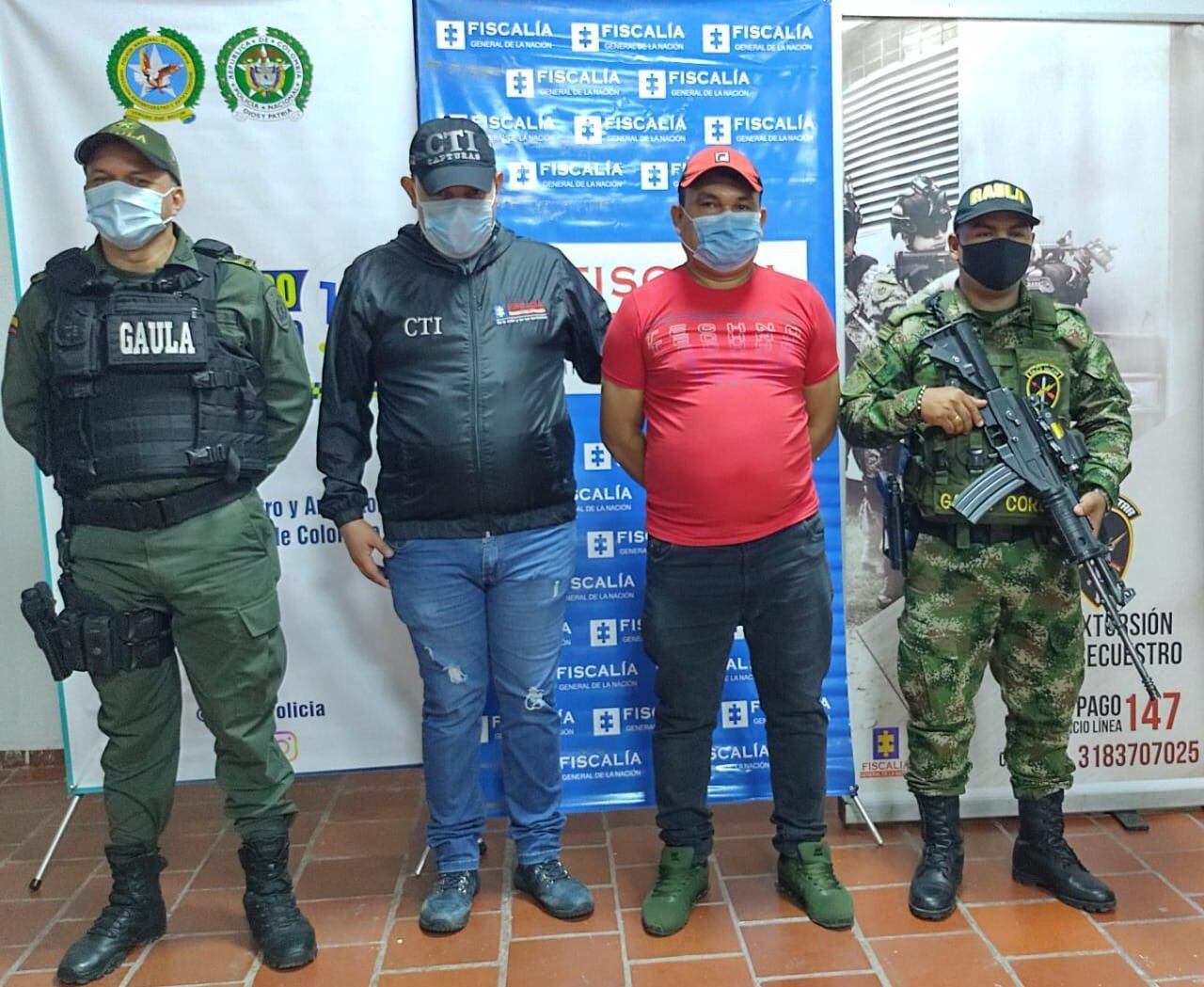  En Montería, capturan a presunto coordinador regional del Clan del Golfo en Casanare. Foto: Twitter @IvanDuque