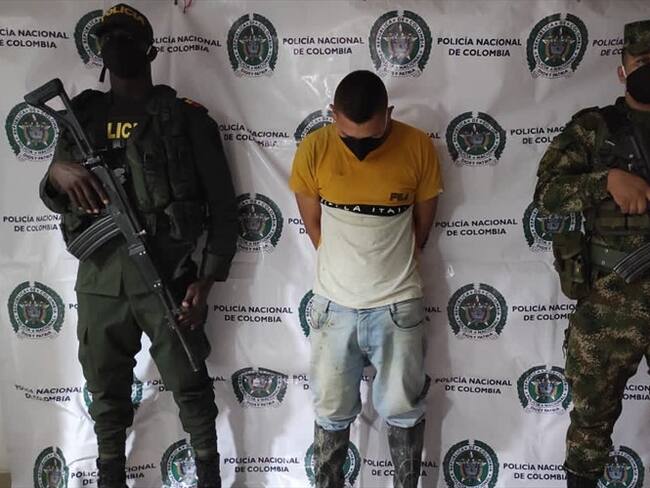 Captura de cabecilla de la estructura criminal “Los Mesas”. Foto: Twitter Ejército Nacional
