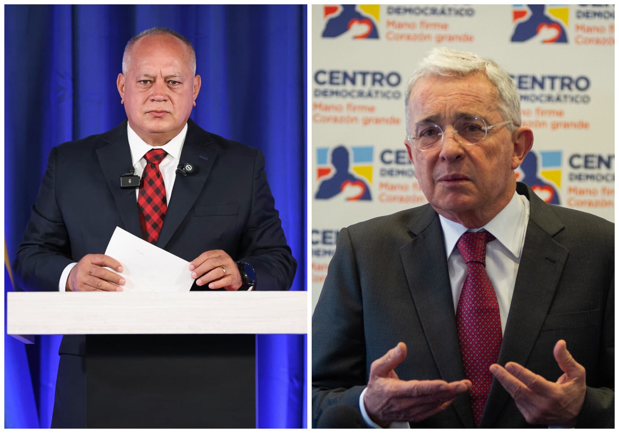 Diosdado Cabello considera que “se está haciendo justicia” con condena a Álvaro Uribe. Foto: EFE.