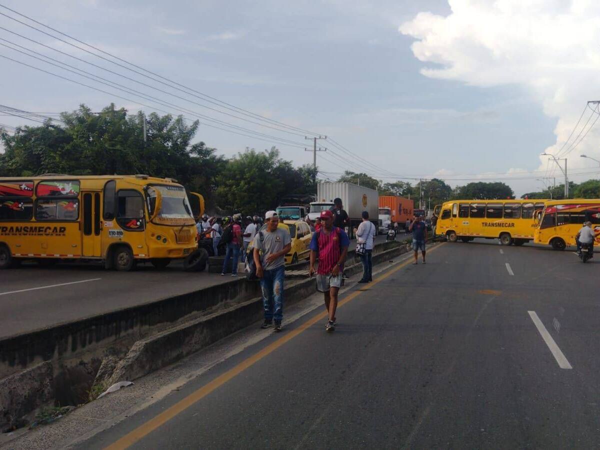 Paro de conductores: sigue la protesta por la inseguridad en Barranquilla