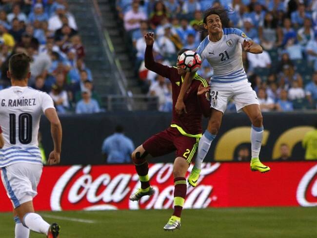 Uruguay contra Venezuela. Foto: Agencia EFE