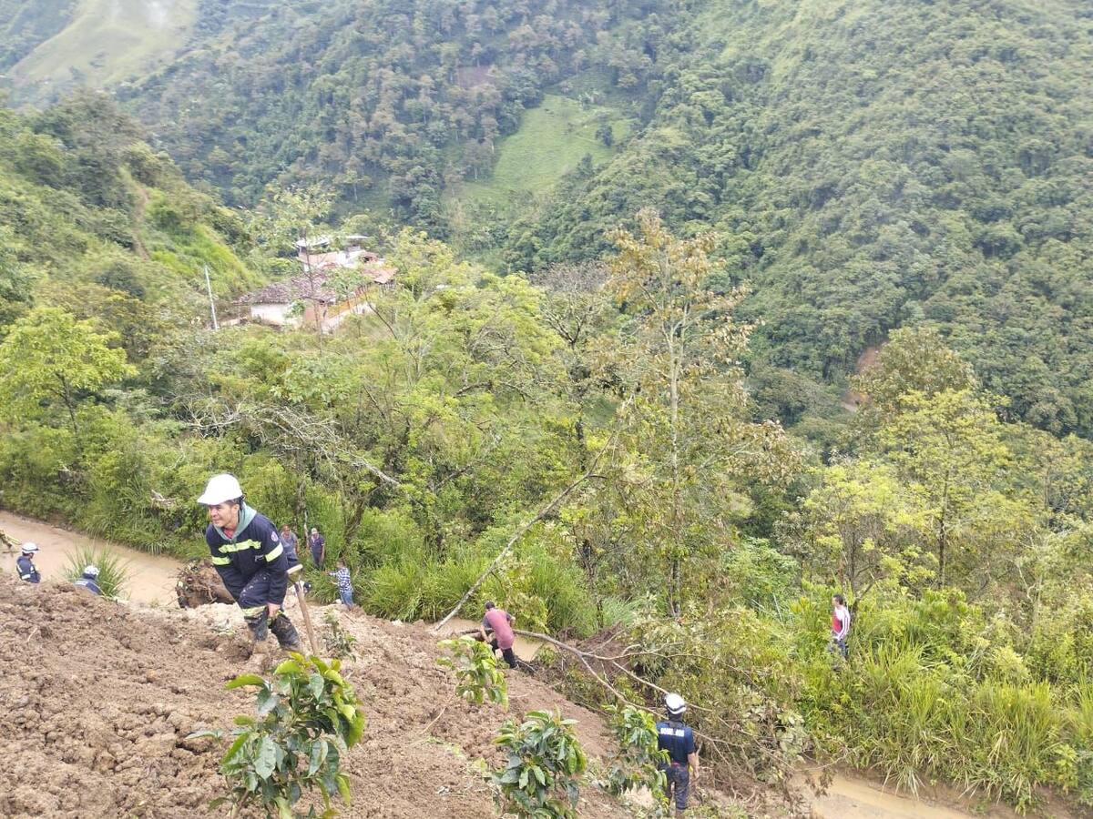 Buscan a adulto mayor que habría sido sepultado por un derrumbe en Salamina, Caldas