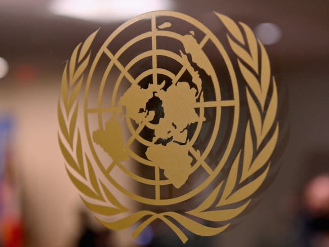 Logo ONU  (Photo by ANGELA WEISS / AFP) (Photo by ANGELA WEISS/AFP via Getty Images)