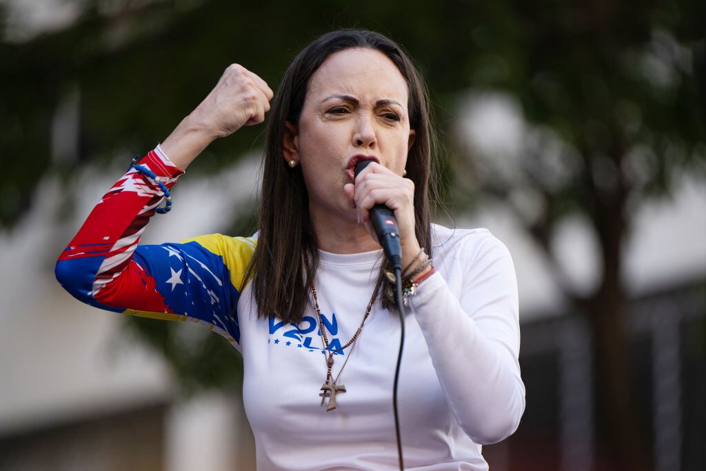 María Corina Machado. (Photo by Alfredo Lasry R/Getty Images)