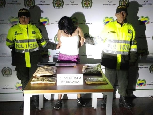 Tráfico de droga en Popayán. Foto: Cortesía: Policía Nacional
