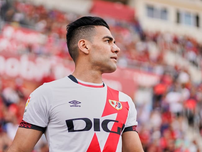 Radamel Falcao del Rayo Vallecan.. (Photo by Rafa Babot/Getty Images)
