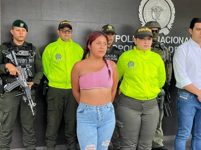 Alias "Isabela", presunta mano derecha de "Saúl", cabecilla de los AK47. Foto: cortesía Policía