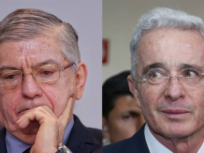 Expresidentes César Gaviria y Álvaro Uribe Vélez. Foto: Colprensa: Diego Pineda – Camila Díaz