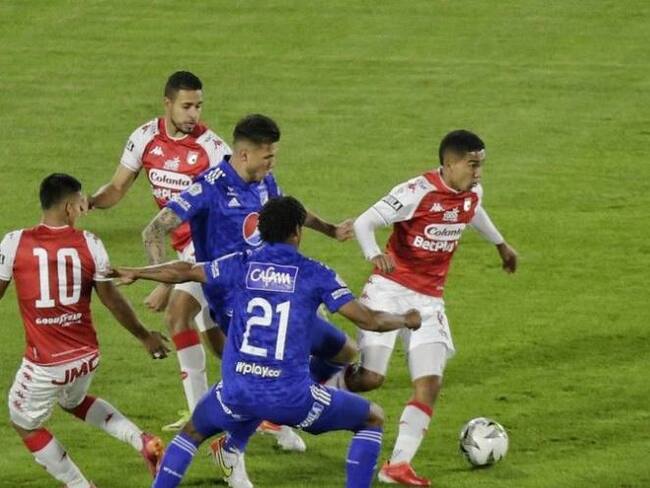 Santa Fe y Millonarios se enfrentaron en el Estadio El Campin, en el juego válido por la 14 fecha de la Liga BetPlay ll 2021
