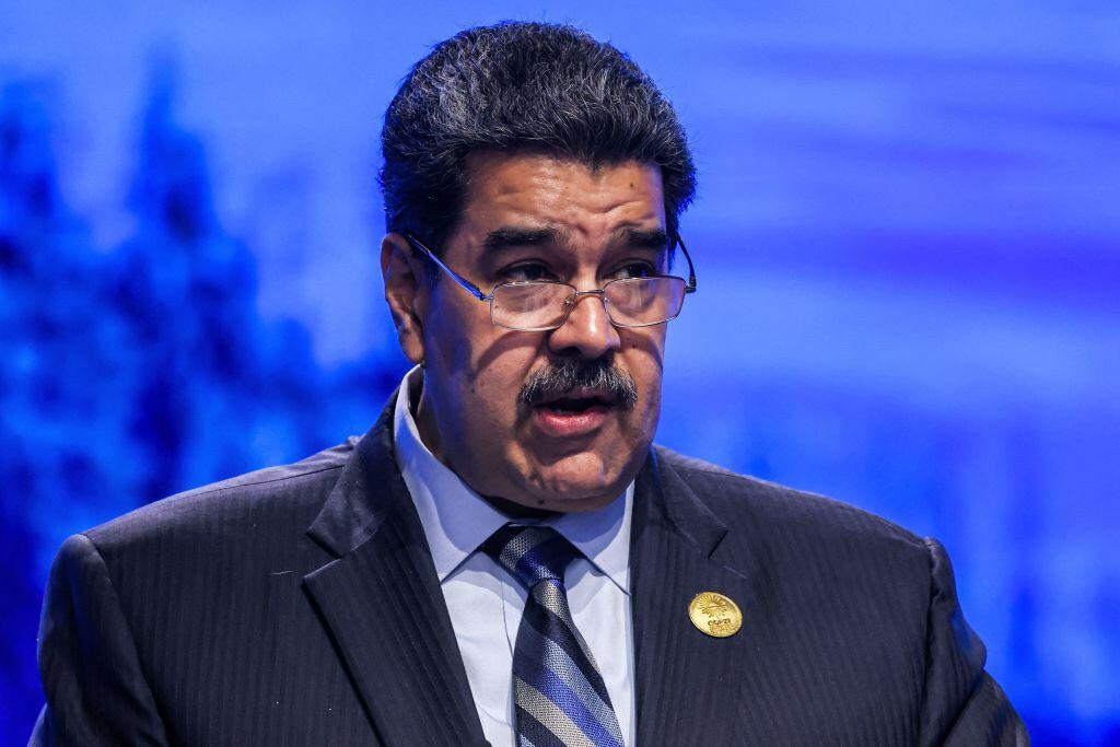 Nicolás Maduro. (Photo by AHMAD GHARABLI/AFP via Getty Images)