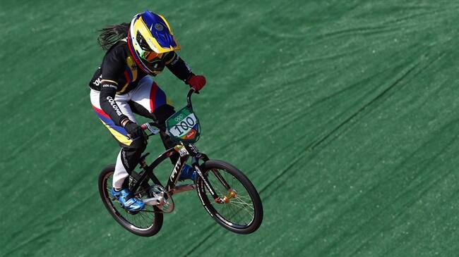 La deportista Mariana Pajón. Foto: Associated Press - AP