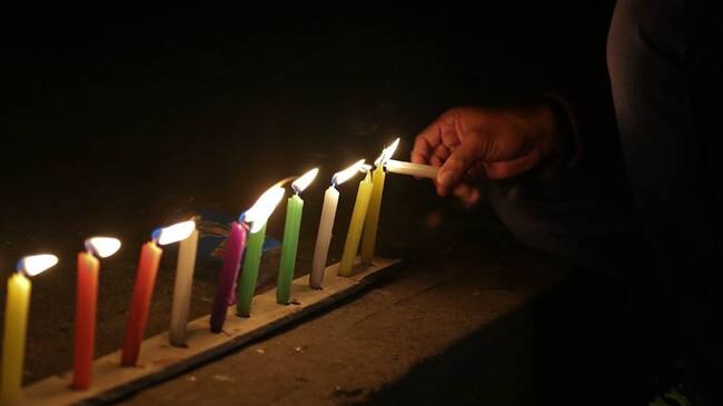 Día de velitas en Colombia. Foto: Colprensa - Sofía Toscano