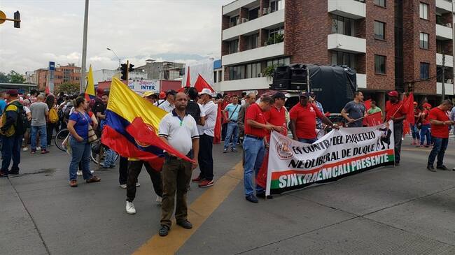 Manifestaciones en Cali . Foto: Redacción W Radio