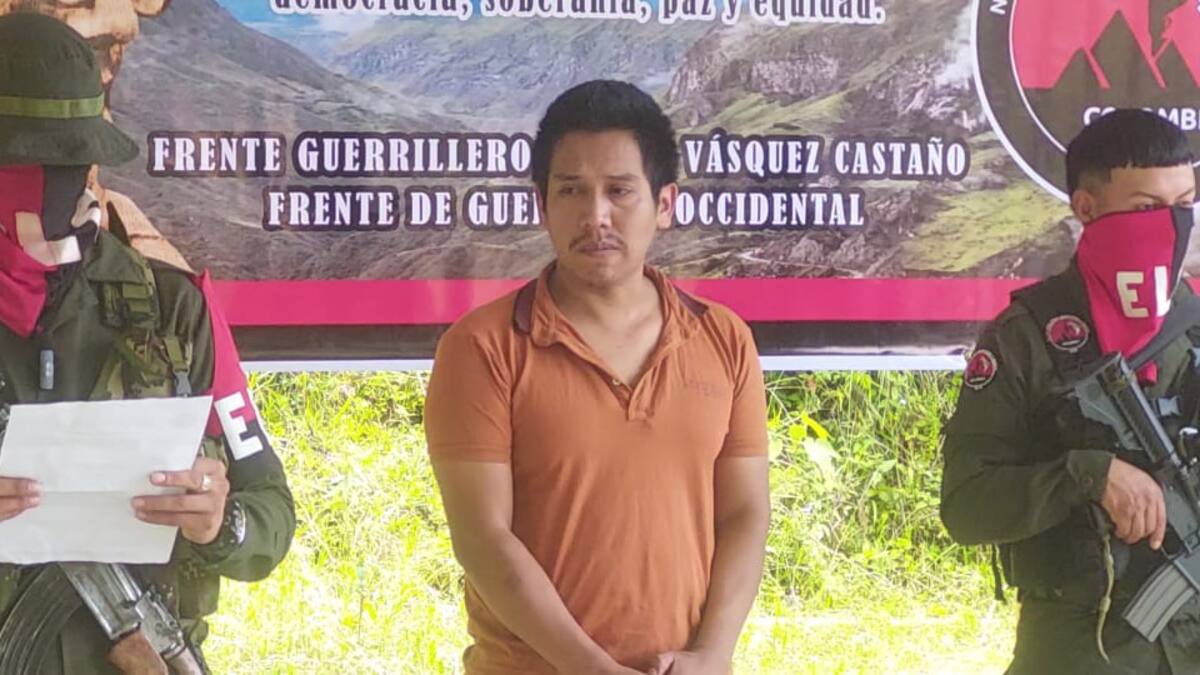 El ELN dejó en libertad al estudiante que secuestró hace dos meses en el Cauca